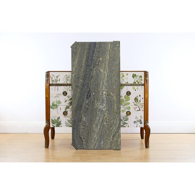Gustavian Chest with Nordens Flora by C.A.M Lindman, Sweden, 1940s For Sale - Image 6 of 11