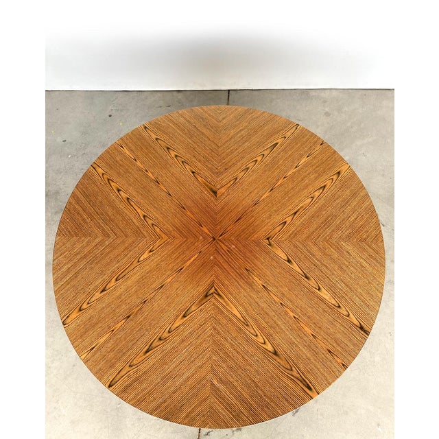 Mid-Century Modern Vintage Round Plate Table For Sale - Image 3 of 6