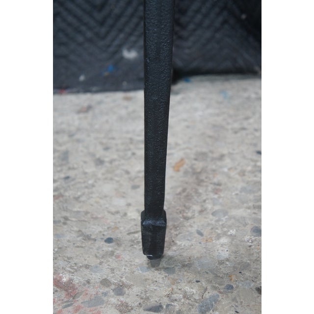 Late 20th Century Bernhardt Silviano Heavy Cast Iron Entry Console Sofa Table For Sale - Image 9 of 12