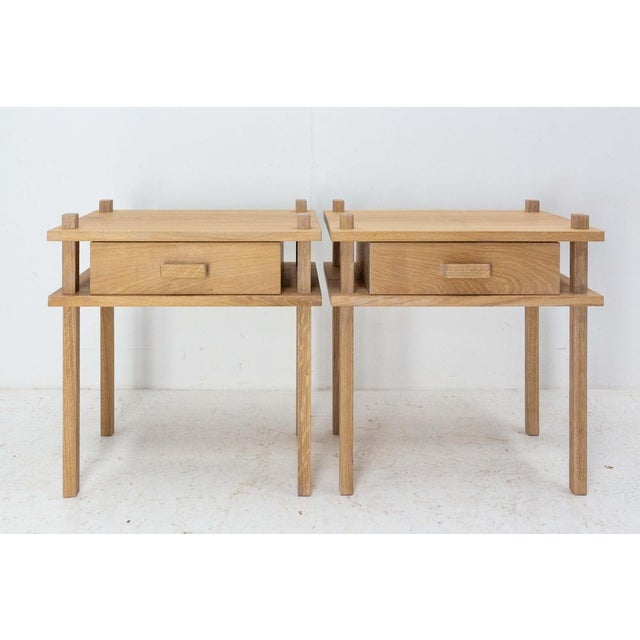 French Oak Coffee Table by S. Lamarre, 2023 For Sale - Image 16 of 18