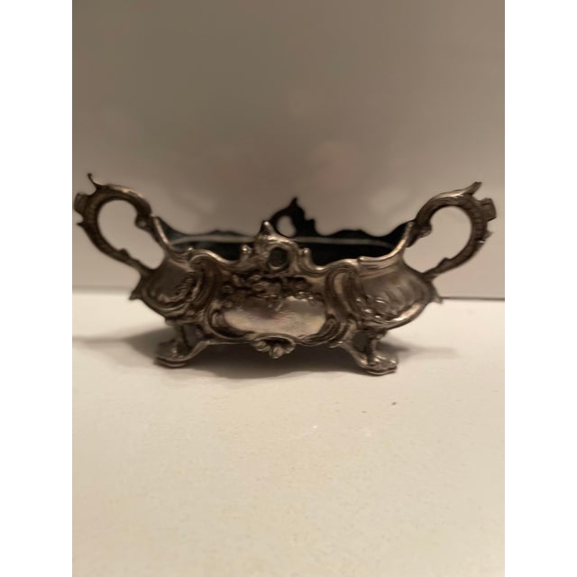Early 19th Century Antique French Silverplated Jardiniere (Planter) Centerpiece For Sale - Image 5 of 11