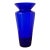 Vintage Boho Monumental Cobalt Glass Vase For Sale