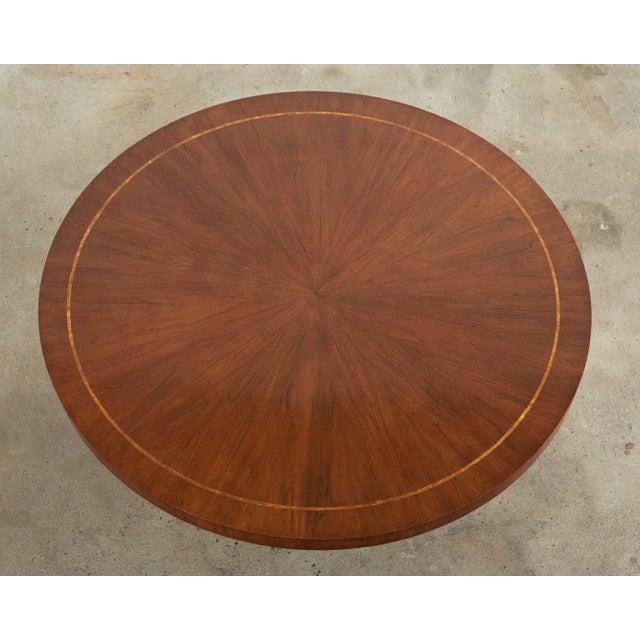 Grand Italian Neoclassical Style Round Tulip Dining or Center Table For Sale - Image 4 of 13