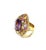 Bochic “Orient” Vintage Sapphire & Amethyst Cocktail Ring 18K Gold & Silver For Sale - Image 10 of 13
