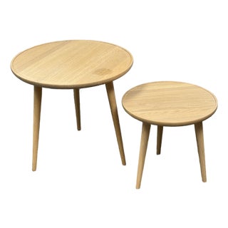 Space Copenhagen for Mater Two Piece Side Tables, Set of Two For Sale
