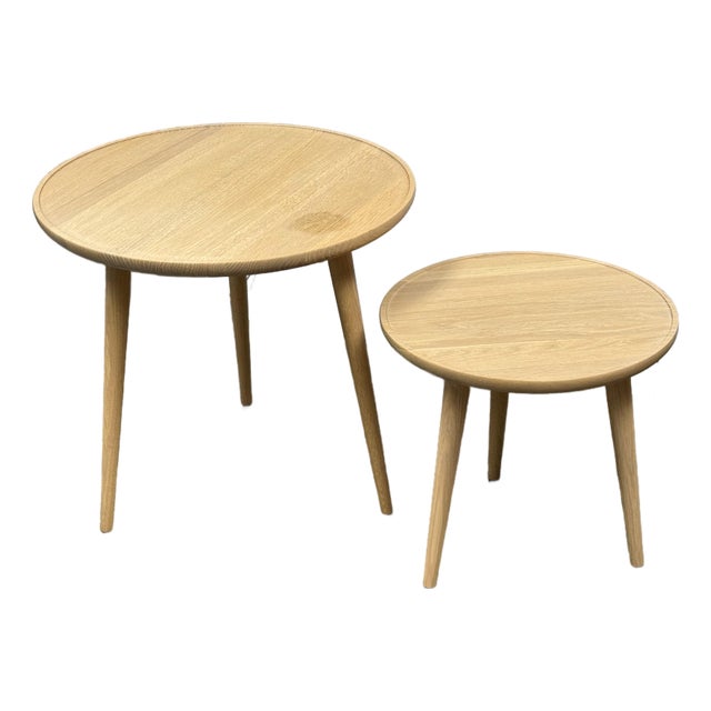 Space Copenhagen for Mater Two Piece Side Tables, Set of Two For Sale