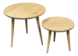 Space Copenhagen for Mater Two Piece Side Tables, Set of Two