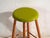 Vintage Wooden Stool with Round Seat, 1950 For Sale - Image 5 of 7