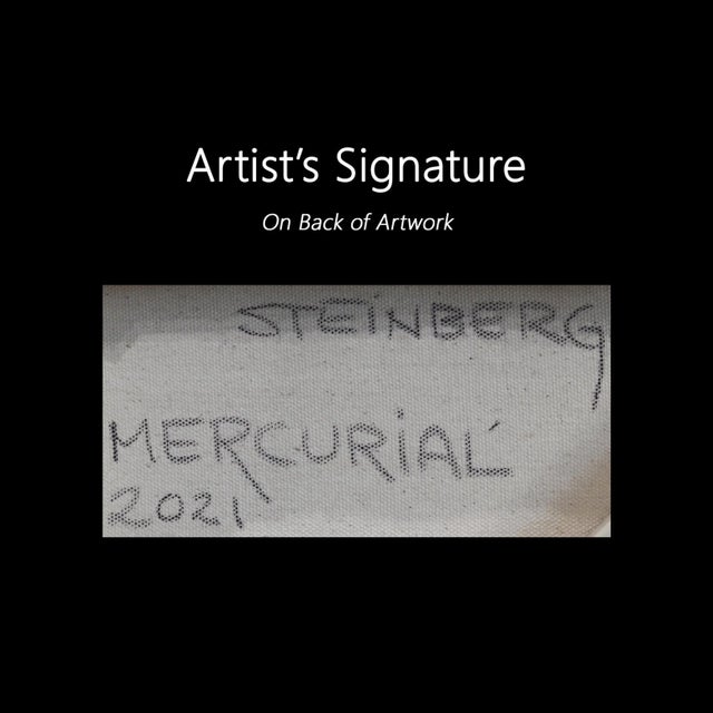 "Mercurial" Contemporary Original Abstract Painting by Heny Steinberg For Sale - Image 9 of 9