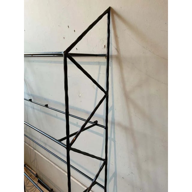 1990s Steel Wall Mounted Shelves - a Pair For Sale - Image 9 of 10