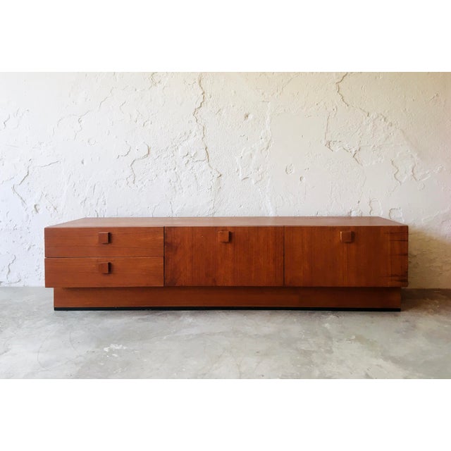 Low Teak Sideboard, 1960s For Sale - Image 4 of 10