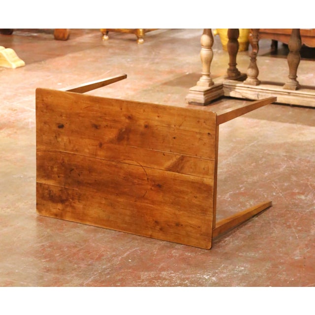 Wood 19th Century French Louis Philippe Wild Cherry Side Table or Writing Desk For Sale - Image 7 of 9