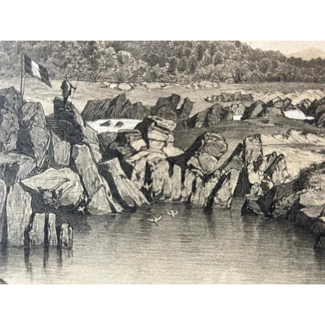 Garnier, Laos Siamois Camp near the Mekong Rapids (Keng Chan), 1873, Print For Sale - Image 4 of 10