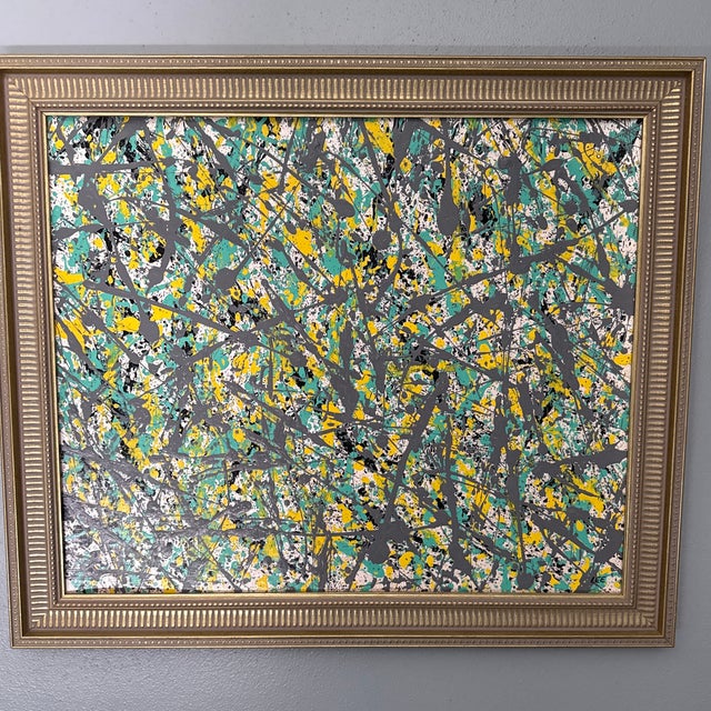 An elite, complete estate lot of (12) authentic mid-century modern abstract expressionist paintings produced by the...