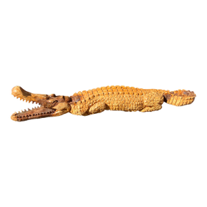 1970’s Original Folk Art Hand Carved Wood Alligator Sculpture