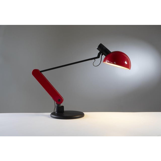 Large Vintage Adjustable Desk Lamp by Bruno Gecchelin for Guzzini, 1982 For Sale - Image 10 of 11