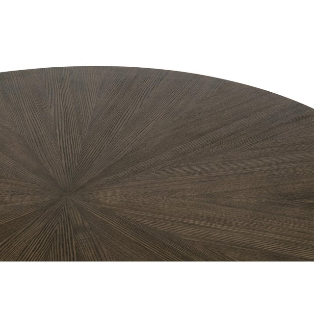 Coulter 42" Round Dining Table, Burnished Brown Ash For Sale - Image 4 of 8