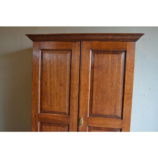 Antique Oak Wooden Cupboard For Sale - Image 6 of 10