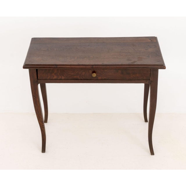 French Provincial French Provincial Oak Side Table For Sale - Image 3 of 8