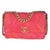 Traditional Coral Pink Tweed Quilted Medium Chanel 19 Flap Bag For Sale - Image 3 of 9