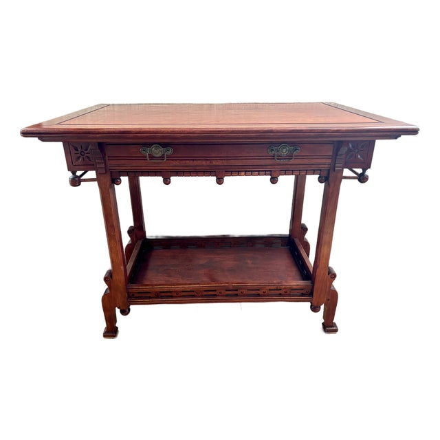 Early 20th Century Victorian Ball and Stick Dry Bar Table For Sale