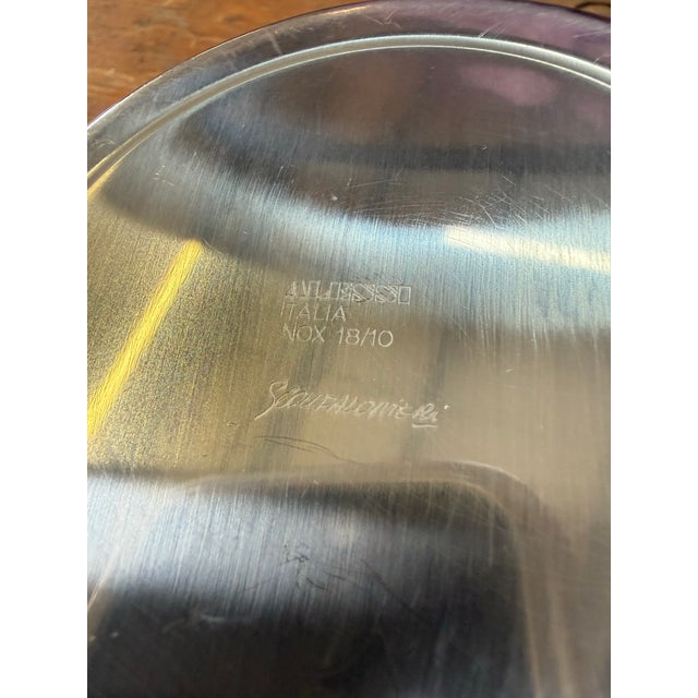 1970s Alessi Maya Bowl Italia 18 10 Sloufalonieri Circa 1977 Stainless 8in For Sale - Image 5 of 7