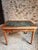 Rustic French Oak and Walnut Dining Table with Marble Top For Sale - Image 3 of 18