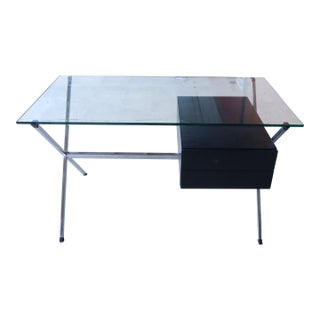 Franco Albini Desk for Knoll With Tempered Glass Top, 1958 For Sale