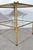 Vintage Italian Hollywood Regency Faux Bamboo Gold Mirror Low Side Tables - Pair For Sale - Image 4 of 10