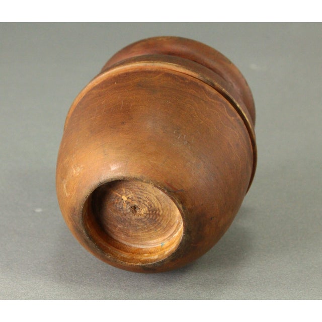 Wood 18th / 19th C. Treen Ware Pounce Pot Sander Turned & Carved For Sale - Image 7 of 18