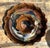 This exquisite hand-thrown studio pottery chip and dip server is a captivating example of the organic, earthy aesthetic of...