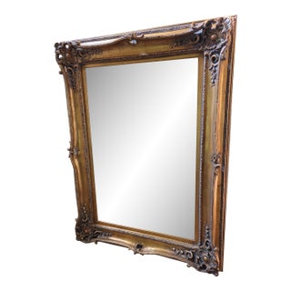 French Gilt Rococo Mirror For Sale