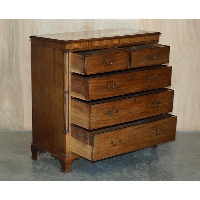 Large Sheraton Revival Chippendale Hardwood Chest of Drawers, 1860s For Sale - Image 17 of 18