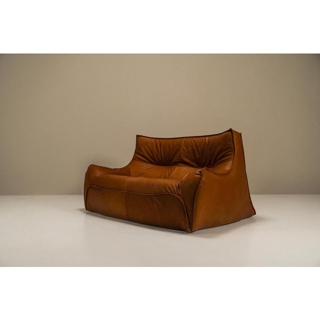 Brown Two-Seater Sofa by Bernard Govin for Ligne Roset, 1970s For Sale - Image 8 of 15
