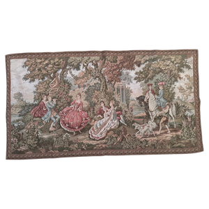 Vintage French Aubusson Style Jacquard Tapestry, 1980s