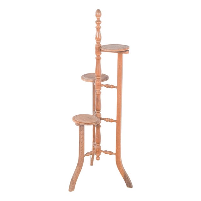 Wood Circular Flower Plant Support, 1950s For Sale - Image 7 of 7