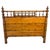 Antique French Faux Bamboo Bed Frame, Stained Pine For Sale - Image 10 of 11
