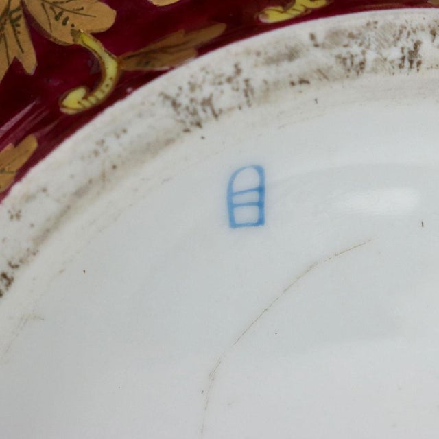 Brown Vintage Viennese Porcelain Vase For Sale - Image 8 of 9