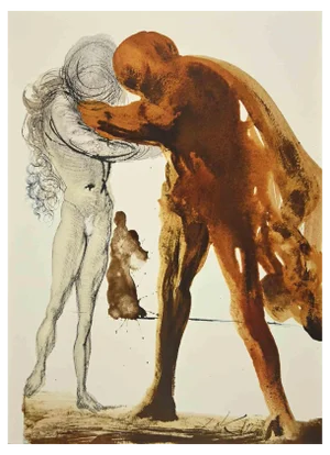 Salvador Dalí, Filius Prodigus, Lithograph, 1964