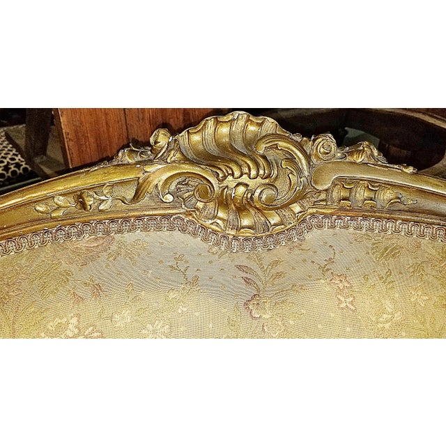 French 19c Louis XV Style Settee Sofa For Sale - Image 4 of 11