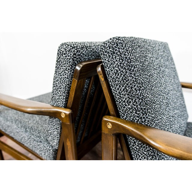 Mid-Century Modern Lounge Chairs by Zenon Bączyk, Poland, 1960s, Set of 2 For Sale - Image 17 of 18