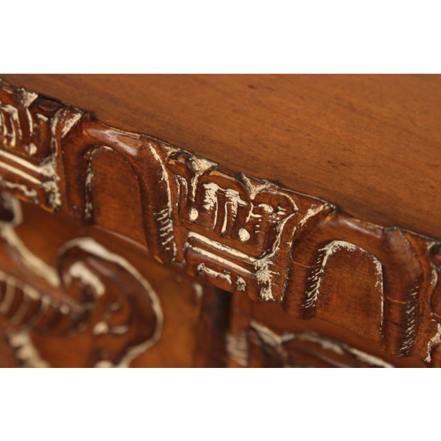 Late 20th Century Adam Style Demilune Console Cabinet For Sale - Image 10 of 12