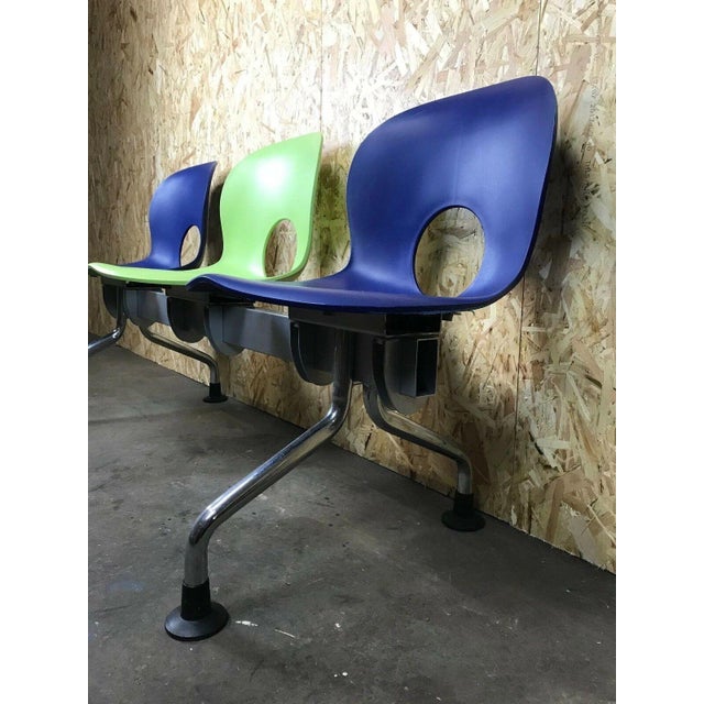 Metal Chrome Olivia 3 Seater Bench by Raul Barbieri for Rexite, Italy, 1970s For Sale - Image 7 of 12