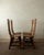 Mid-Century Modern Brutalist Oak Dining Chairs with Sculptural High Backs by De Puydt, 1960s, Set of 4 For Sale - Image 3 of 18