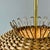 Mid-Century Modern Swedish Ball Rattan and Brass Pendant Light, 1950s For Sale - Image 15 of 16