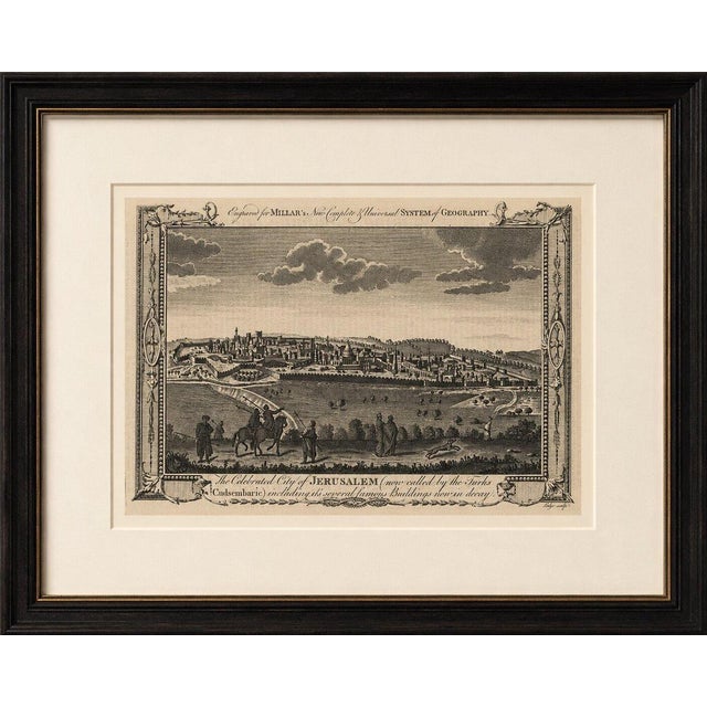 Large and highly decorative antique engraving depicting the celebrated city of Jerusalem, published for Millar’s New...