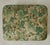 Green Vintage Botanical Tapestry Ottoman on Carved Hardwood Feet For Sale - Image 8 of 8