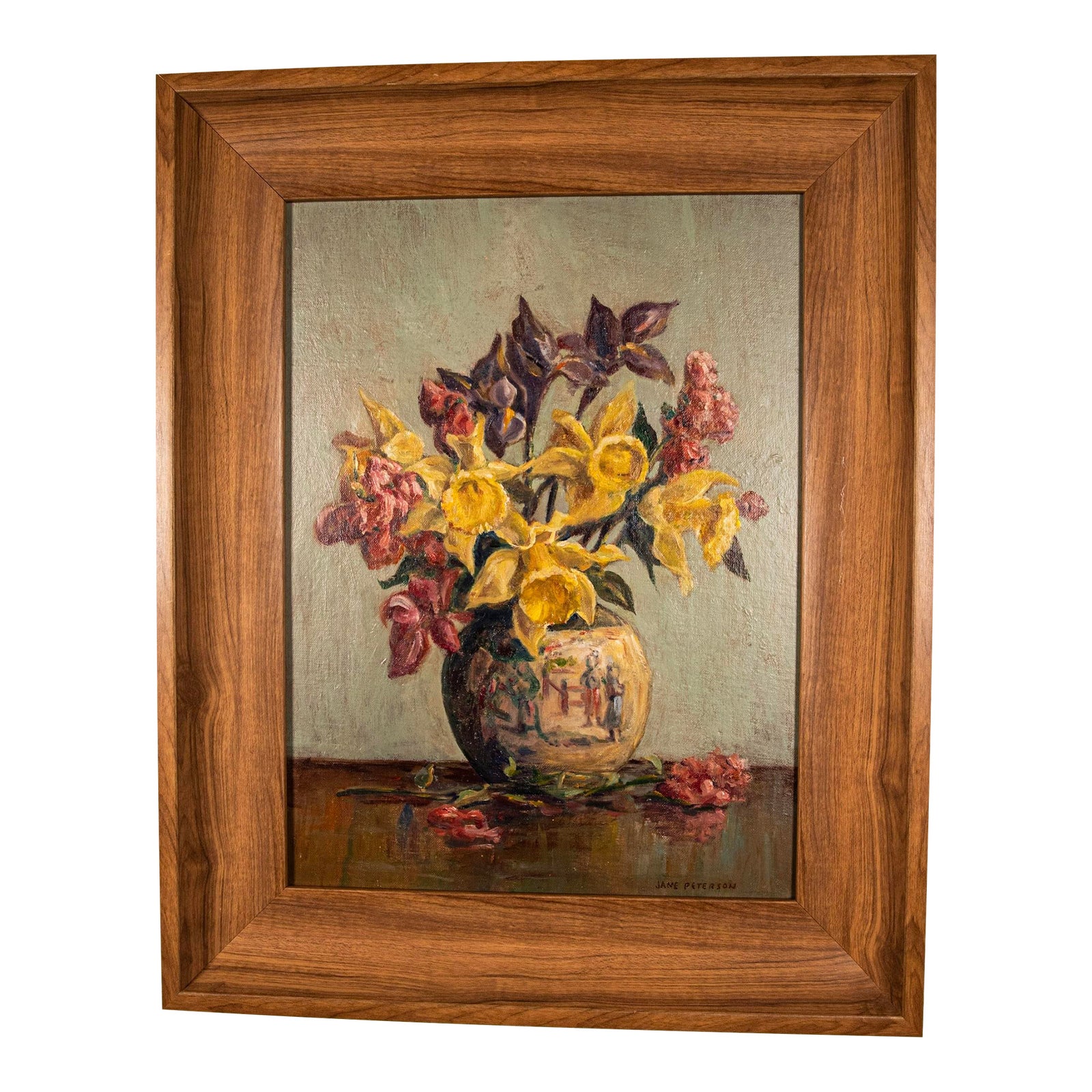 Jane Peterson - (1876 - 1965) - Oil on Board - Still Life | Chairish