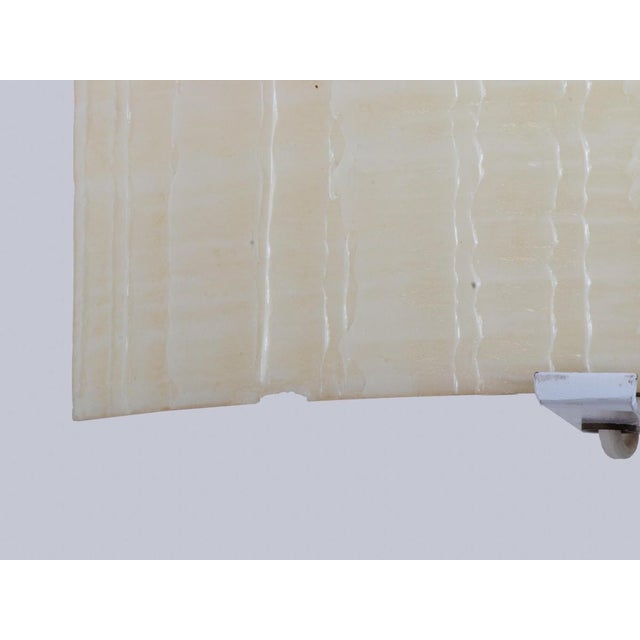 Gold Mid-Century Minimalist Fiberglass Wall Sconces, Set of 2 For Sale - Image 8 of 11