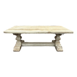 20th Century Scrubbed Oak Coffee Table For Sale